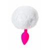 VipMarketim ToDo Sweet bunny kuyruklu anal kılıf, silikon, pembe, 13 cm, Ø 2,8 cm, 43 g