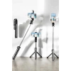 VipMarketim Tripod Kablosuz Bluetooth Bağlantılı Selfie Çubuğu 360 Derece Dönebilen
