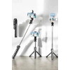 VipMarketim Tripod Kablosuz Bluetooth Bağlantılı Selfie Çubuğu 360 Derece Dönebilen