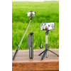 VipMarketim Tripod Kablosuz Bluetooth Bağlantılı Selfie Çubuğu 360 Derece Dönebilen