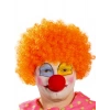 VipMarketim Turuncu Renk Kıvırcık Afro Palyaço Seti