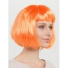VipMarketim Turuncu Renk Parti Peruğu Küt Saç