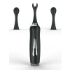 VipMarketim Üç Başlıklı Değiştirilebilir Vibratör Siyah