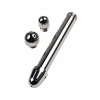 VipMarketim Üç Uçlu Anal Duş, Metal, Metal, Gümüş, 13 Cm