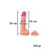 VipMarketim Ultra Gerçekçi 20 Cm Kıkırdaklı Dildo