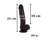 VipMarketim Ultra Gerçekçi 24 Cm Model2 Brown Melez Kıkırdaklı Dildo