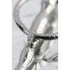 VipMarketim Üretral Plug Metal Balıksırtı, Taban Halkalı, Metal, Gümüş, 10,5 Cm