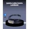VipMarketim USB Şarjlı Mini LED KAFA Feneri 50m Odak 150m Geniş Aydınlatm