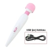 VipMarketim Vibex Usb Şarjlı Wand Vibratör