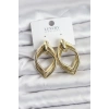 VipMarketim Vintage Gold Renk Pirinç Kadın Küpe 5886