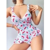 VipMarketim Vişne Desenli Fantezi Body