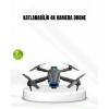 VipMarketim Wi-Fi Bağlantılı 4K Drone Katlanabilir ve 360° Takla Özellikli