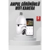 VipMarketim Wifi Güvenlik Kamerası 360 Derece Dönebilen Harekete Duyarlı Gece Görüşlü Ampul