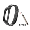 VipMarketim Xiaomi Mi Band 3 Aklıllı Saat 3 Bakla Çelik Kayış Kordon-(5775)