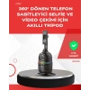 VipMarketim Yapay Zeka Destekli Yüz Takip Özellikli 360 Derece Dönen Masaüstü Telefon Sabitleyici