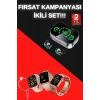 VipMarketim Yeni Nesil Kaliteli Akıllı Saat ve Kablosuz Bluetooth Kulaklık Yüksek Ses Kaliteli