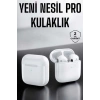 VipMarketim Yeni Nesil Pro Bluetooth Kulaklık Uzun Pil Ömrü Beyaz