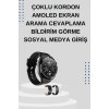 VipMarketim Yeni Nesil Sesli Görüşme Akıllı Saat ve Powerbank Çoklu Şarj Girişli Bluetooth Kulaklık Nabız Ölçer
