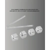 VipMarketim Yeniden Kullanılabilir 304 Çelik Metal Buz Küpleri 4lü Set