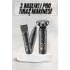 VipMarketim Yüksek Performanslı 3 Başlıklı Profesyonel Şarjlı Islak ve Kuru Kullanıma Uygun