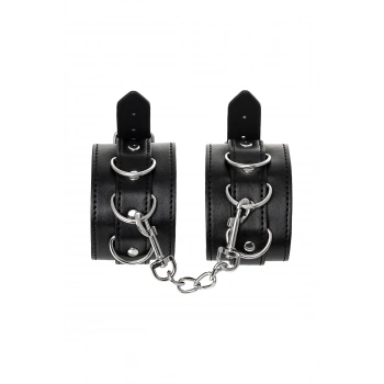 VipMarketim Anonymo BDSM Ayak Kelepçe #0153, PU deri, siyah, 26,5 cm