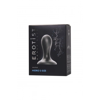 VipMarketim Erotist Hidro Anall Plug, S, silikon, siyah, 8,5 cm