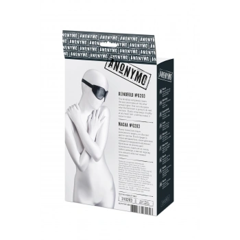 VipMarketim Anonymo BDSM Maske , PU deri, siyah, 26,5 cm