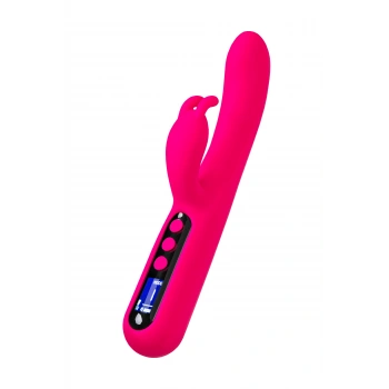 VipMarketim EroTeq Klitoral uyarımlı G noktası vibratörü Rablock, silikon, pembe, 23,5 cm