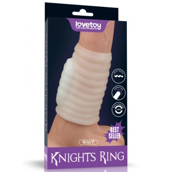 VipMarketim Vibrating Wave Knights Ring (Beyaz)