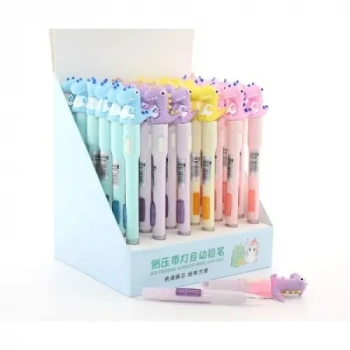 VipMarketim 07 Uçlu Ledli Dinazor Tasarımlı Kurşun Kalem