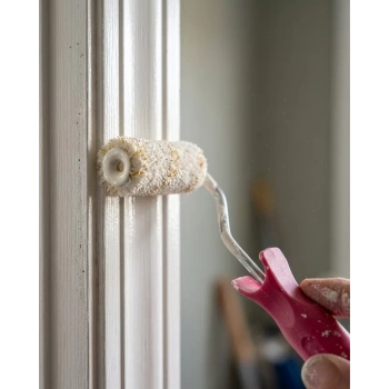 VipMarketim 10 Cm Mini Boya Rulosu Seti 6 Adet Yedek Rulo Hediyeli Dar Alan Boyama Rulo Fırça