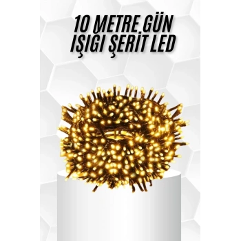 VipMarketim 10 Metre Led Işık Gün Işığı Her Ortama Uygun Ampüllü