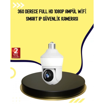 VipMarketim 1080P Görüntü Kaliteli Wi-Fi Ampul Tipi Güvenlik Kamerası