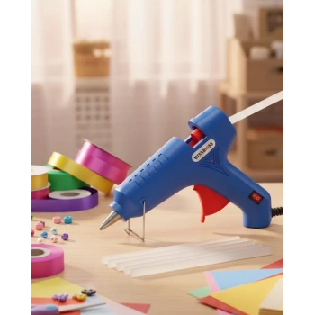 VipMarketim 11 mm Silikon Uyumlu 80 W Güçlü Silikon Tabancası 5 Adet Silikon Hediyeli