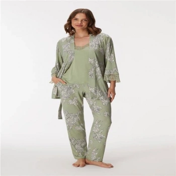 Vipmarketim Kadın Sabahlık, Atlet Ve Pantolon Takım (kod:11402)