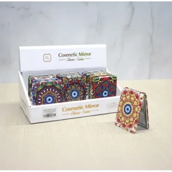 VipMarketim 12li Büyüteçli Dikdörtgen Cep Aynası Seti