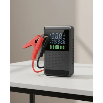 VipMarketim 12.000 mAh Şarjlı Araç Akü Takviye ve Işıklı Hava Kompresörü