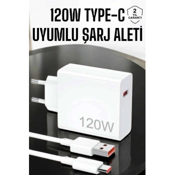 VipMarketim 120W Şarj Aleti Type-C Uyumlu Turbo Şarj Aleti