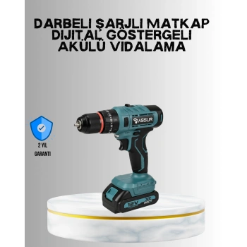 VipMarketim 18 Parça Profesyonel Şarjlı Matkap Vidalama