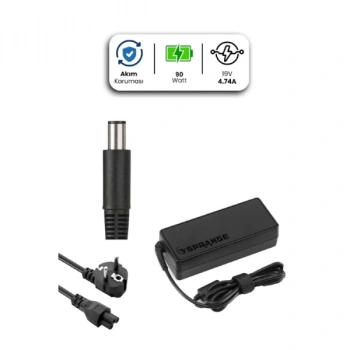 VipMarketim 19V 4.74A 7.4 * 5.0mm 90W HP İçin Laptop Adaptör