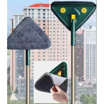 VipMarketim 2 Bezli Üçgen Çek Çekli Mop Islak Mendil Uyumlu