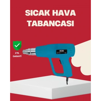 VipMarketim 2 Kademeli Güçlü Sıcak Hava Tabancası 380° – 500° Isı Ayarı