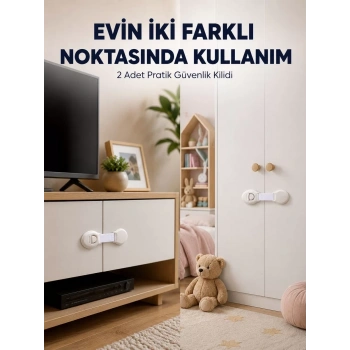 VipMarketim 2li Çocuk Güvenlik Kilidi Ev İçi Koruma Seti