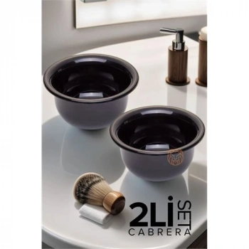 VipMarketim 2 li SET Tıraş Tası Cabrera Design