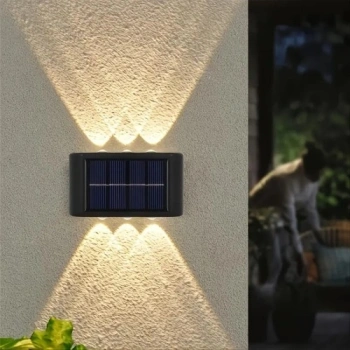 VipMarketim 2li Solar Duvar Aydınlatması (6 LED, Gün Işığı)