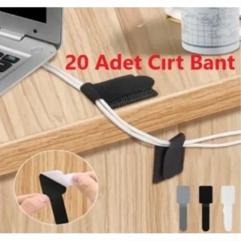 VipMarketim 20 Adet Kendinden Yapışkanlı Cırt Cırtlı Bant