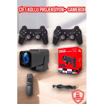 VipMarketim 2000+ Oyun ve Popüler Uygulama Destekli Çok Fonksiyonlu Projeksiyon