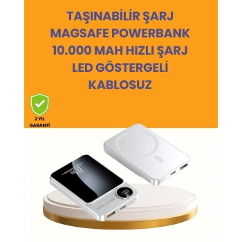 VipMarketim 20W PD ve 15W Manyetik Kablosuz Şarj Destekli Taşınabilir Powerbank