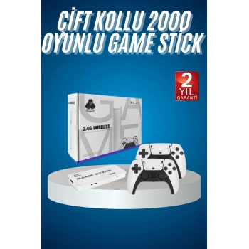 VipMarketim 2.4 GHZ Oyun Konsolu Çift Konsol 4K Ultra Hd Game Stick