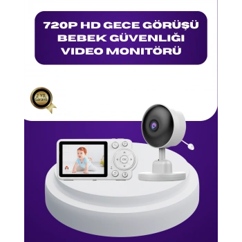 VipMarketim 2.8 İnç Ekranlı Bebek Kamerası Gece Görüşlü ve Sesli İletişim